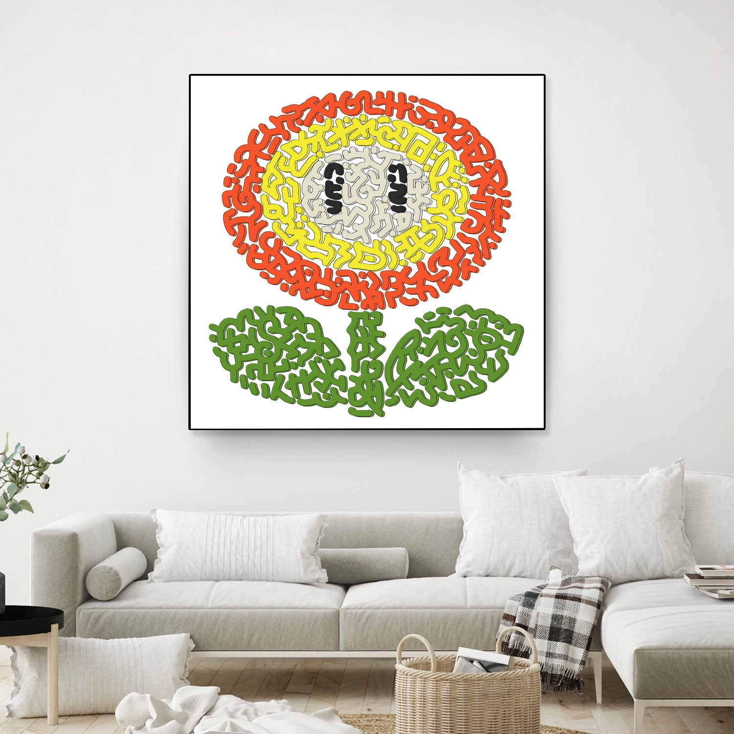 Mario's Flower of Fire by Caroline BESSIERES on GIANT ART - orange game design