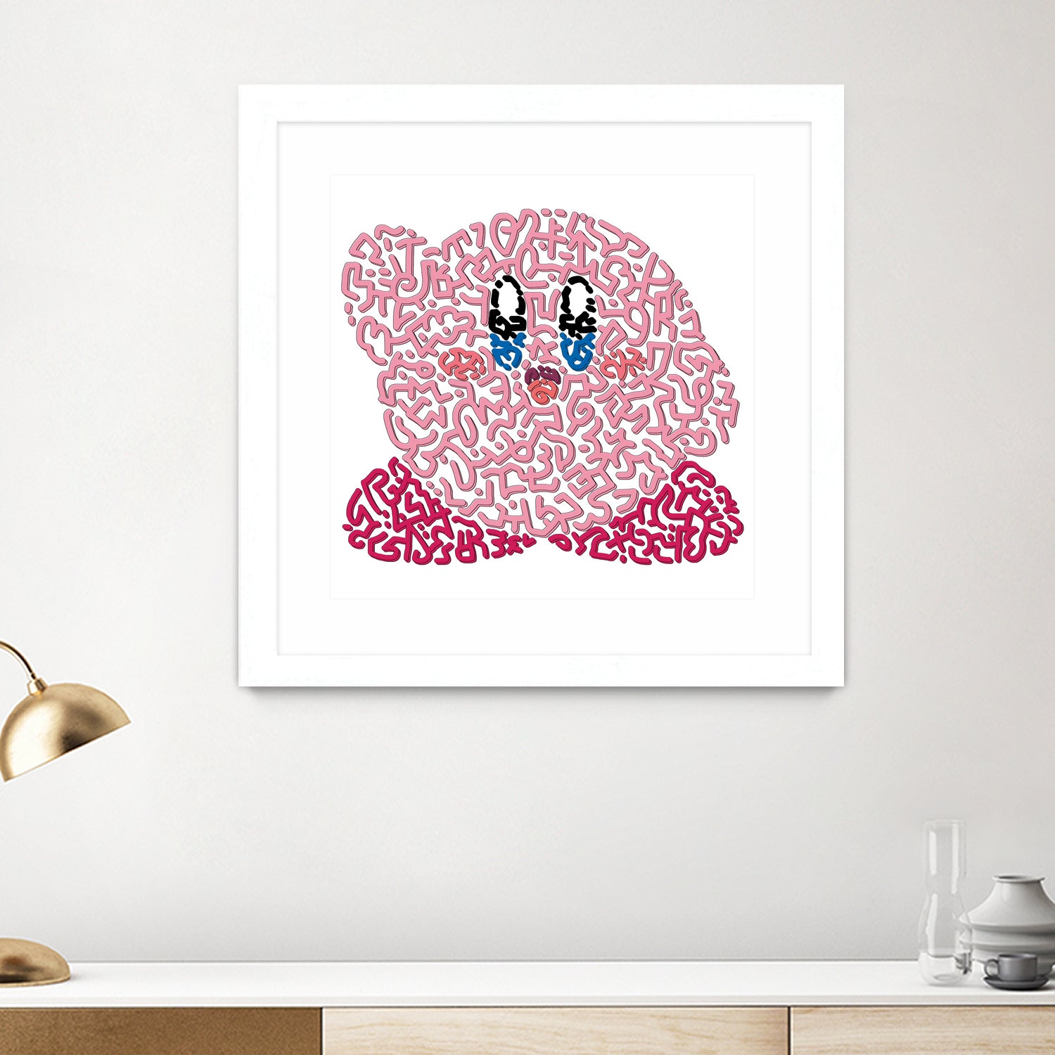 Kirby by Caroline BESSIERES on GIANT ART - pink game design