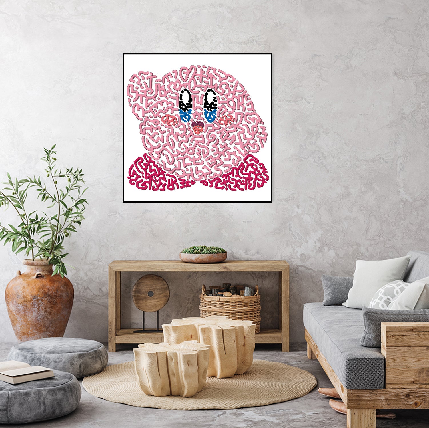 Kirby by Caroline BESSIERES on GIANT ART - pink game design