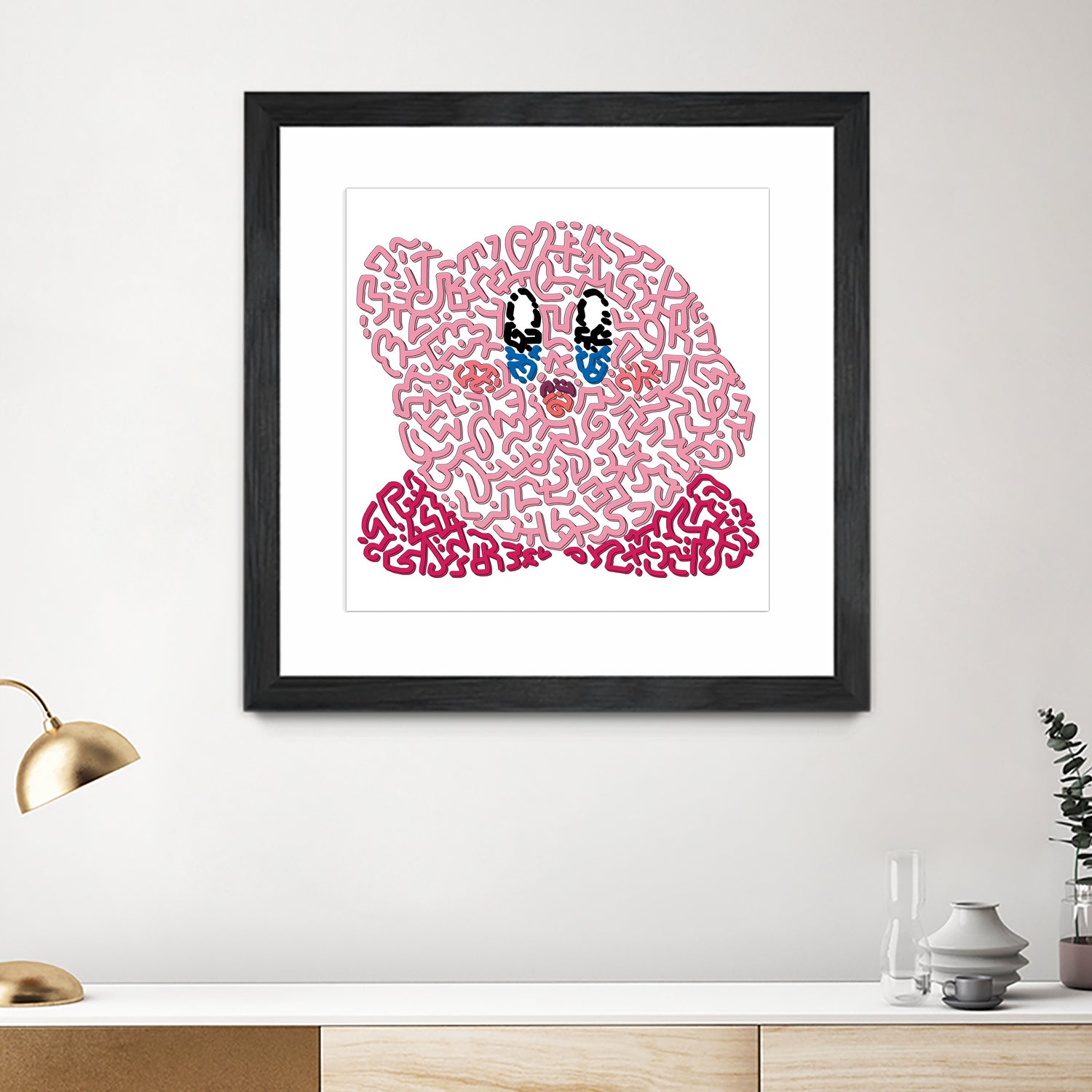 Kirby by Caroline BESSIERES on GIANT ART - pink game design