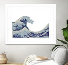 The Wave by Caroline BESSIERES on GIANT ART - blue digital drawing