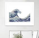 The Wave by Caroline BESSIERES on GIANT ART - blue digital drawing