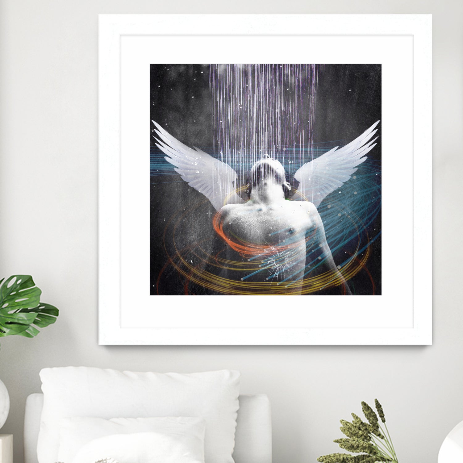 dark rain angel by Vin Zzep on GIANT ART - white photo illustration