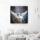 dark rain angel by Vin Zzep on GIANT ART - white photo illustration