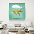 balloon fish by Vin Zzep on GIANT ART - white photo illustration