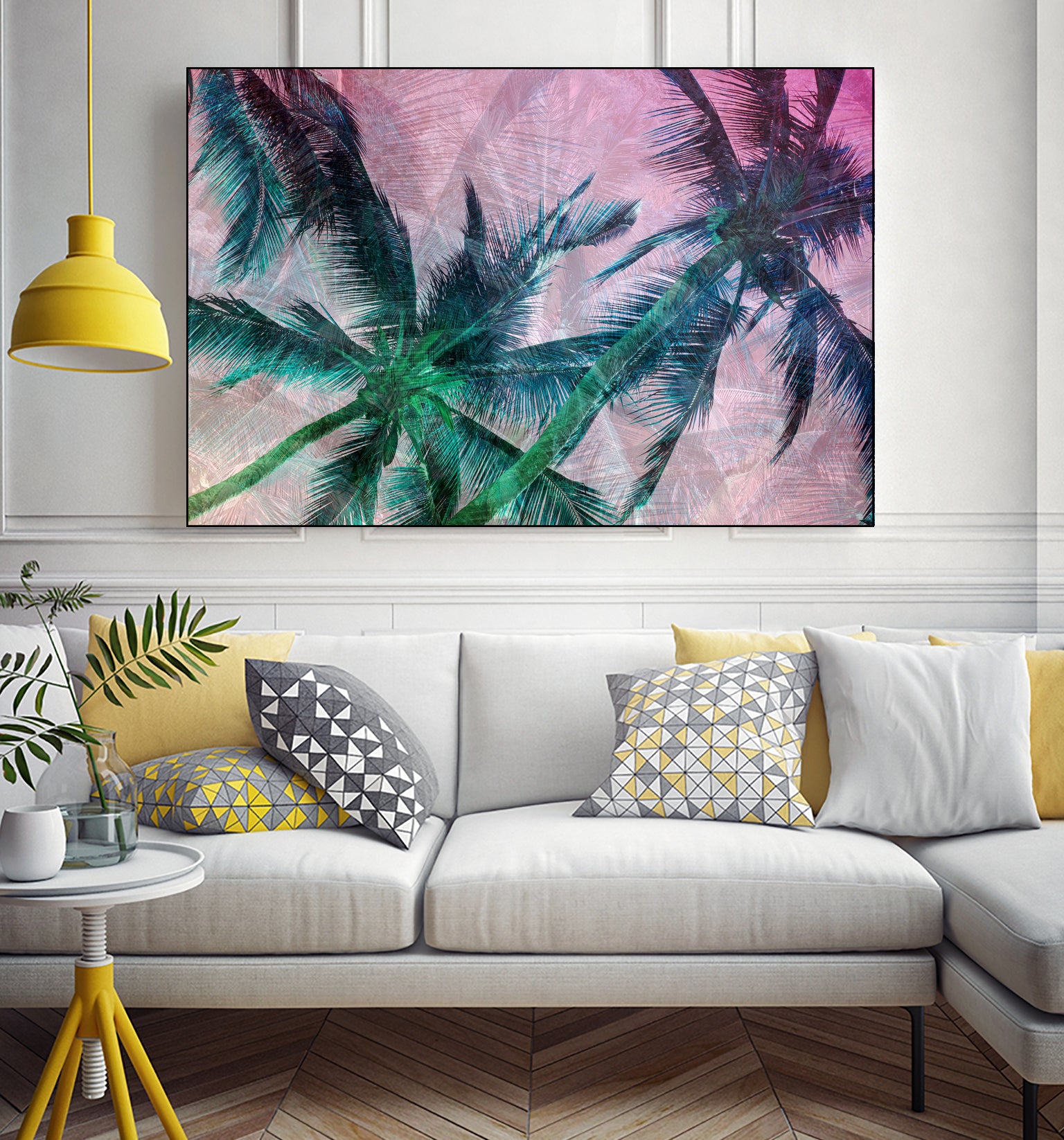 Textured Palms II by Lisa Argyropoulos on GIANT ART - green photo illustration