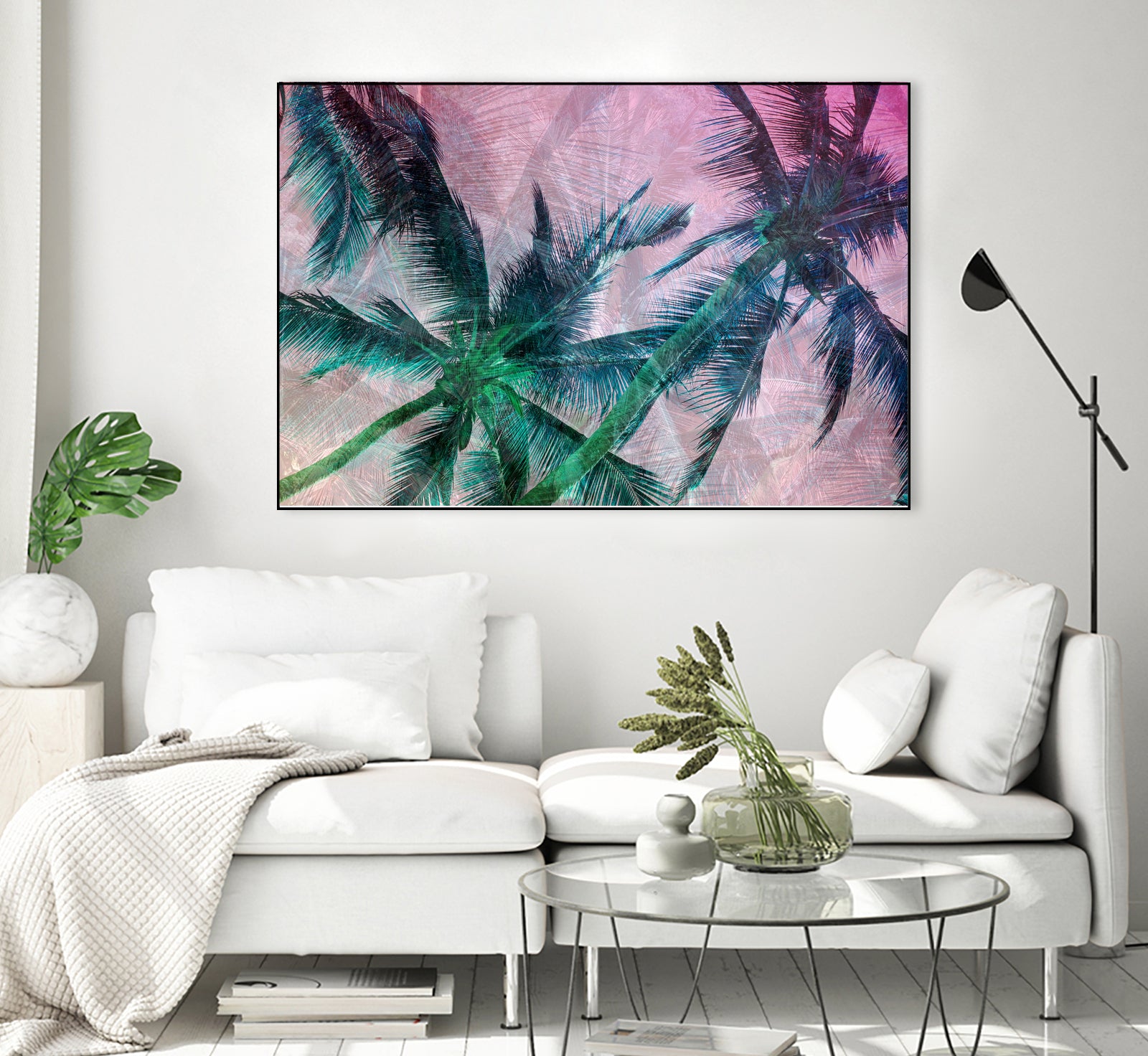 Textured Palms II by Lisa Argyropoulos on GIANT ART - green photo illustration