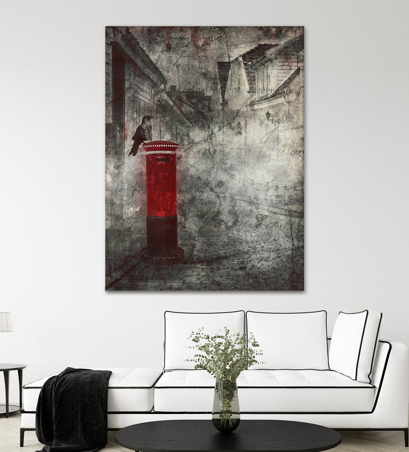 Red Letter Box by Alina Sliwinska on GIANT ART - red mixed media