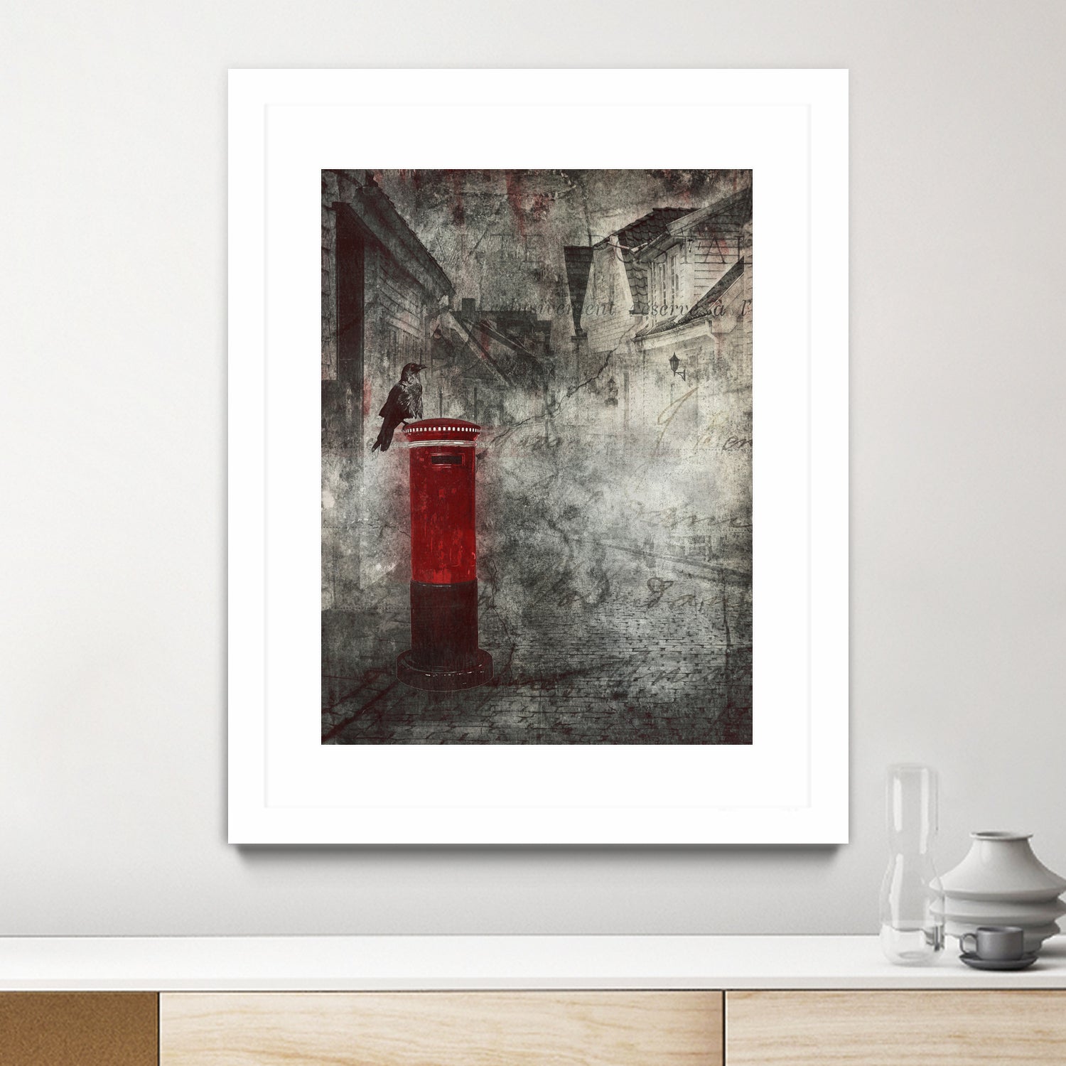 Red Letter Box by Alina Sliwinska on GIANT ART - red mixed media