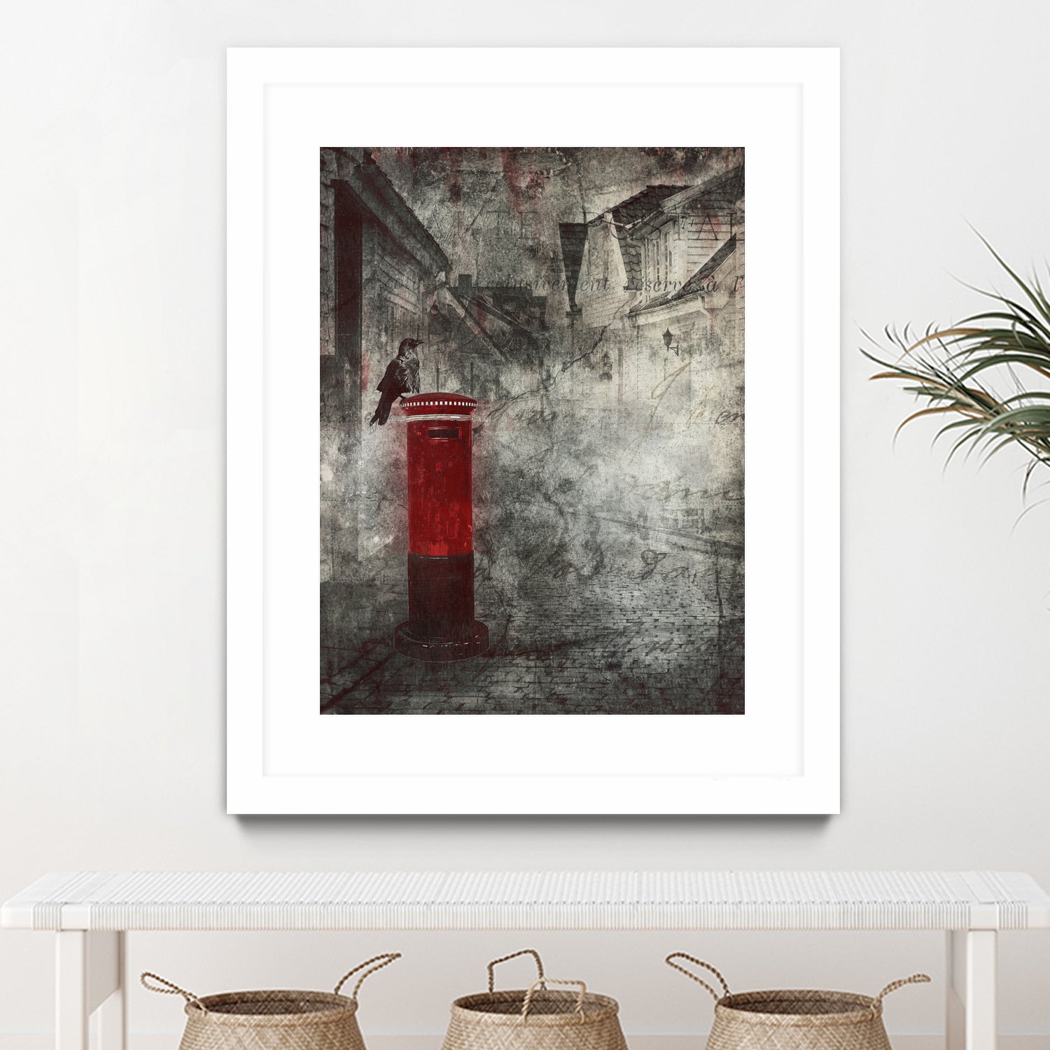 Red Letter Box by Alina Sliwinska on GIANT ART - red mixed media