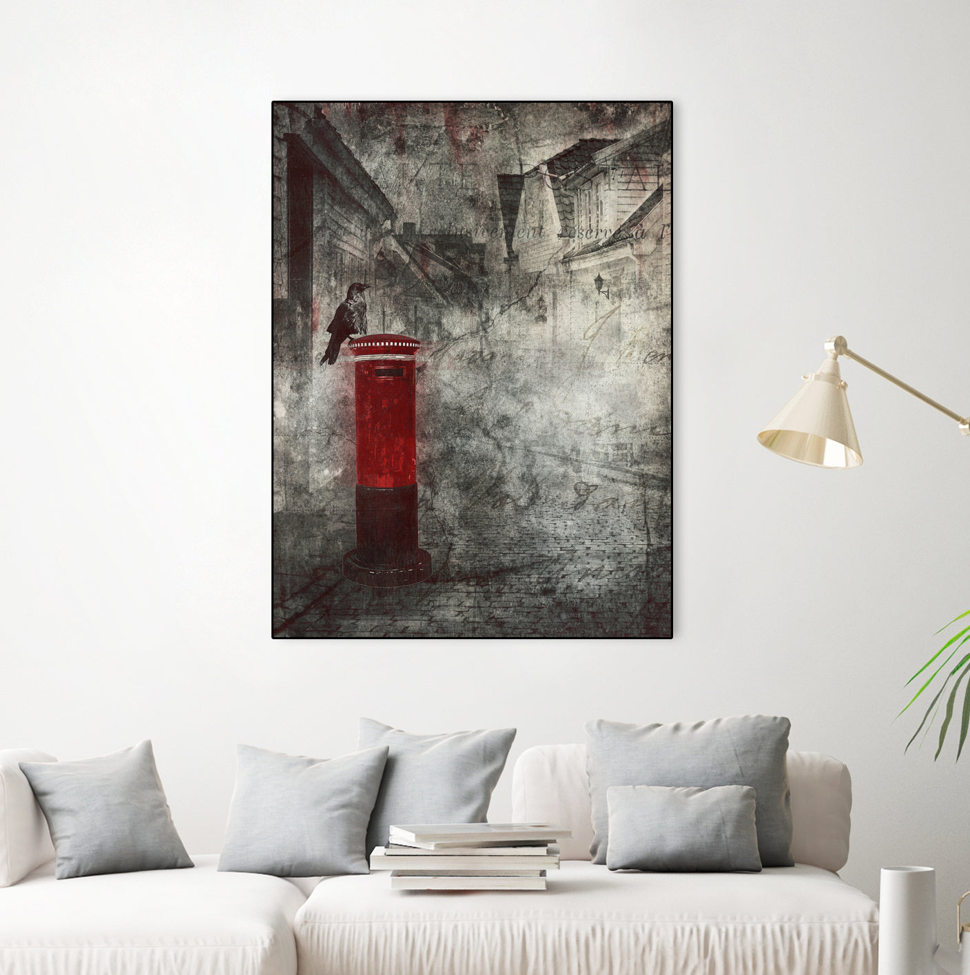 Red Letter Box by Alina Sliwinska on GIANT ART - red mixed media