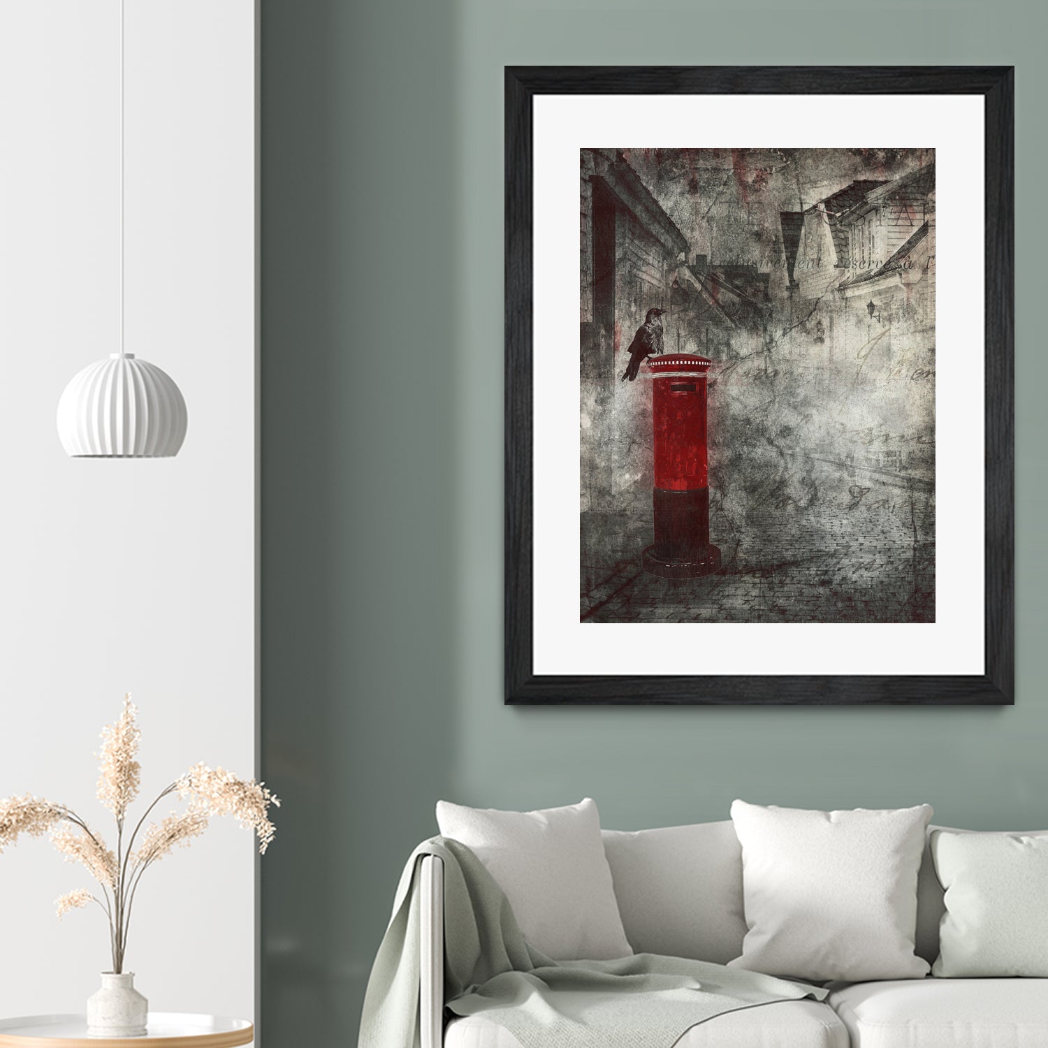 Red Letter Box by Alina Sliwinska on GIANT ART - red mixed media