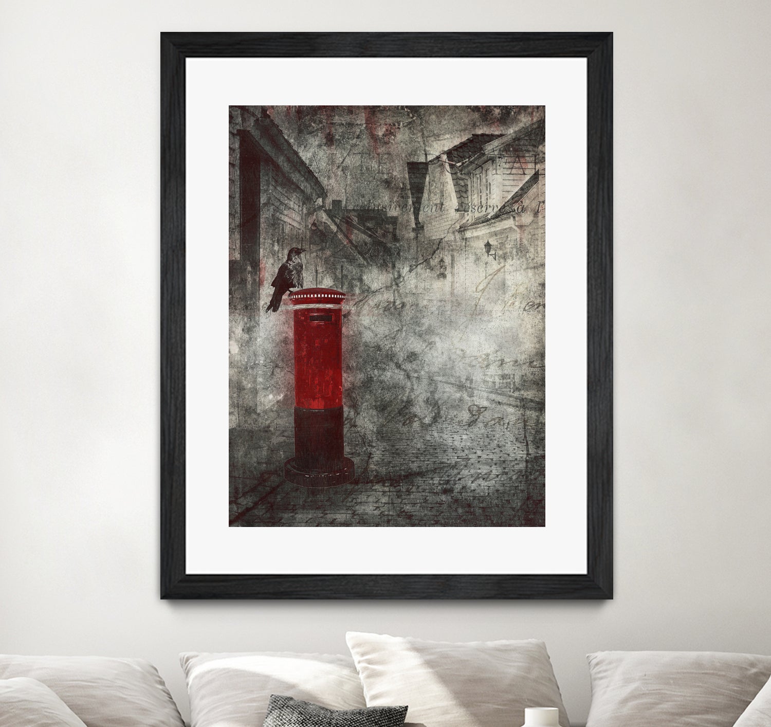 Red Letter Box by Alina Sliwinska on GIANT ART - red mixed media