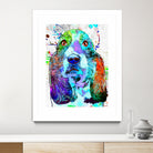 Basset Hound by Daniel Janda on GIANT ART - black digital painting