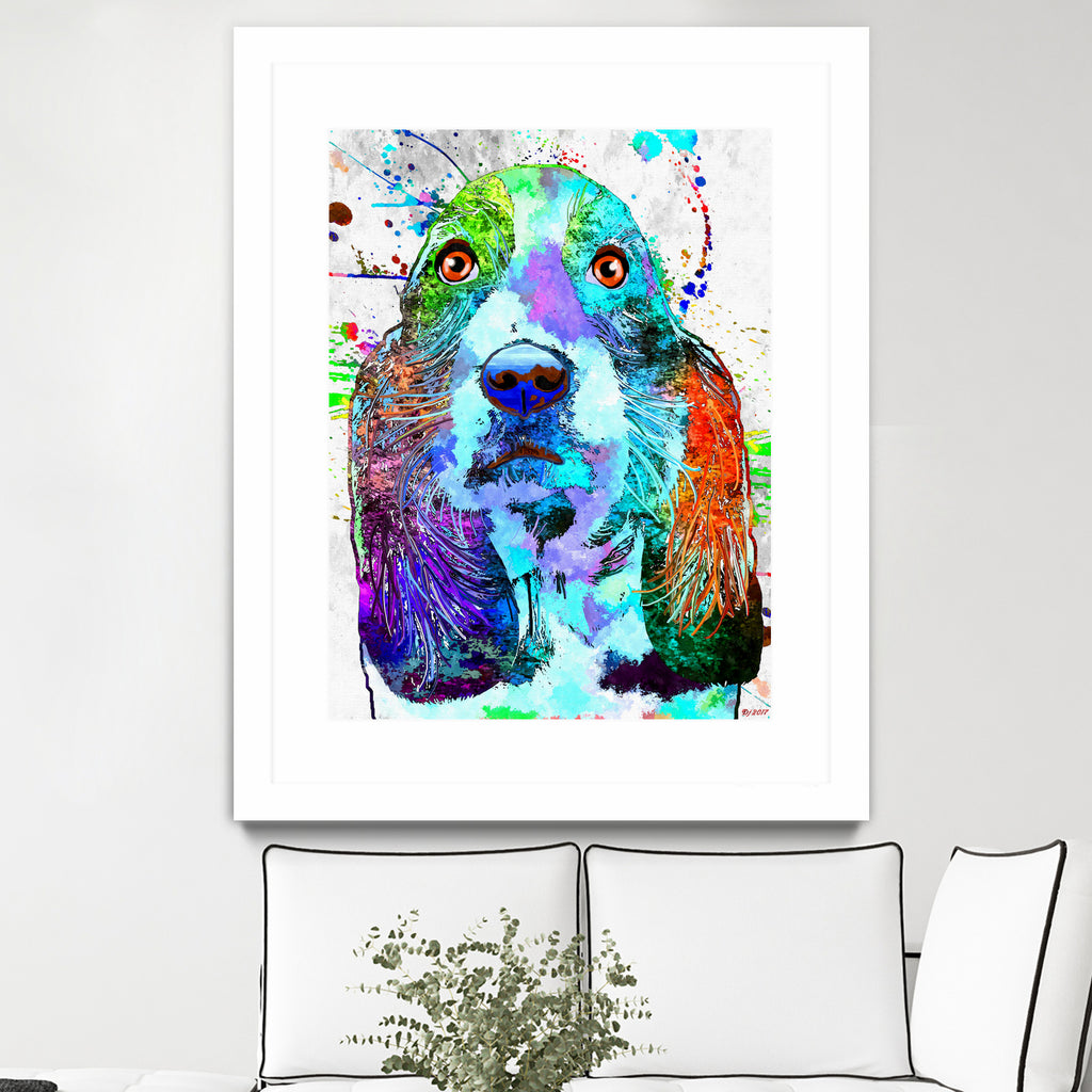 Basset Hound by Daniel Janda on GIANT ART - black digital painting