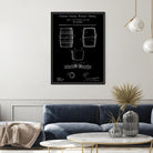 Beer Keg Patent - Black by Finlay McNevin on GIANT ART - black typography