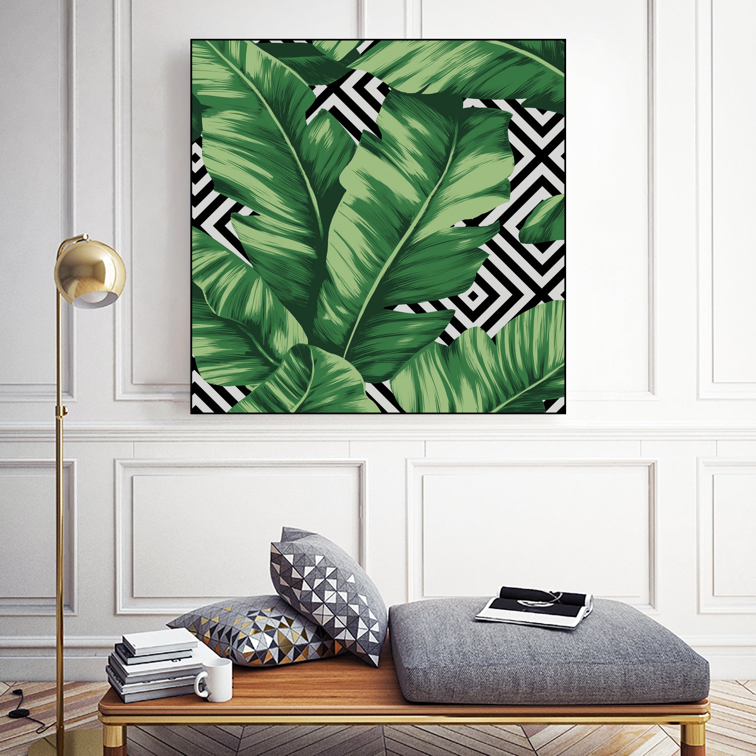 Banana leaf by Paola Morpheus on GIANT ART - green digital painting