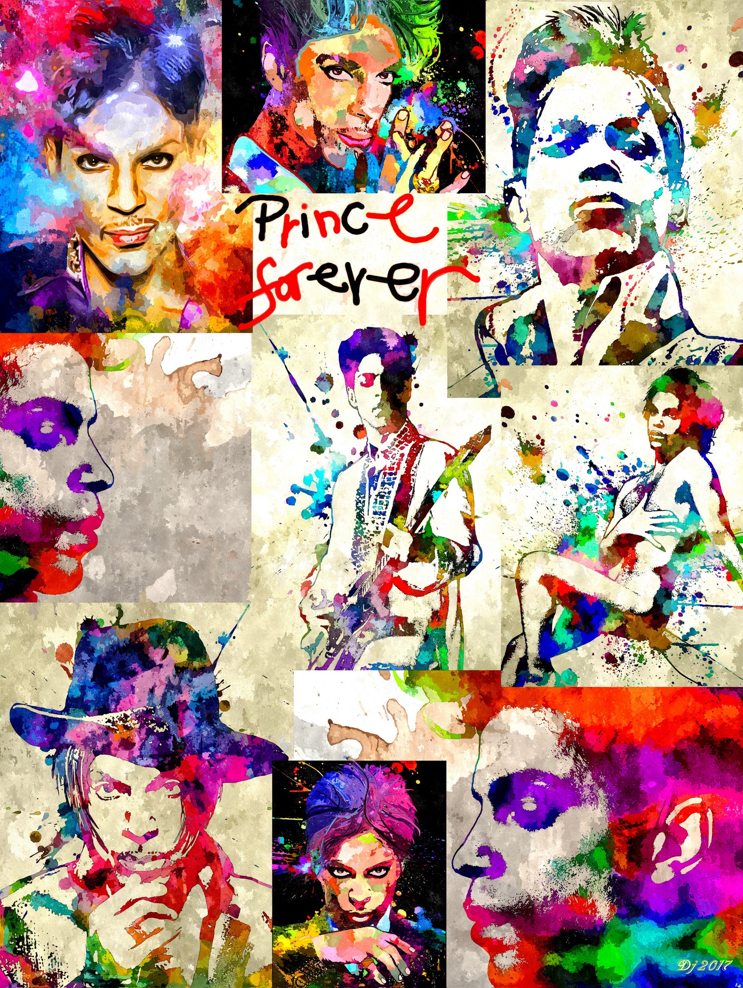 Prince Forever by Daniel Janda on GIANT ART - brown digital painting