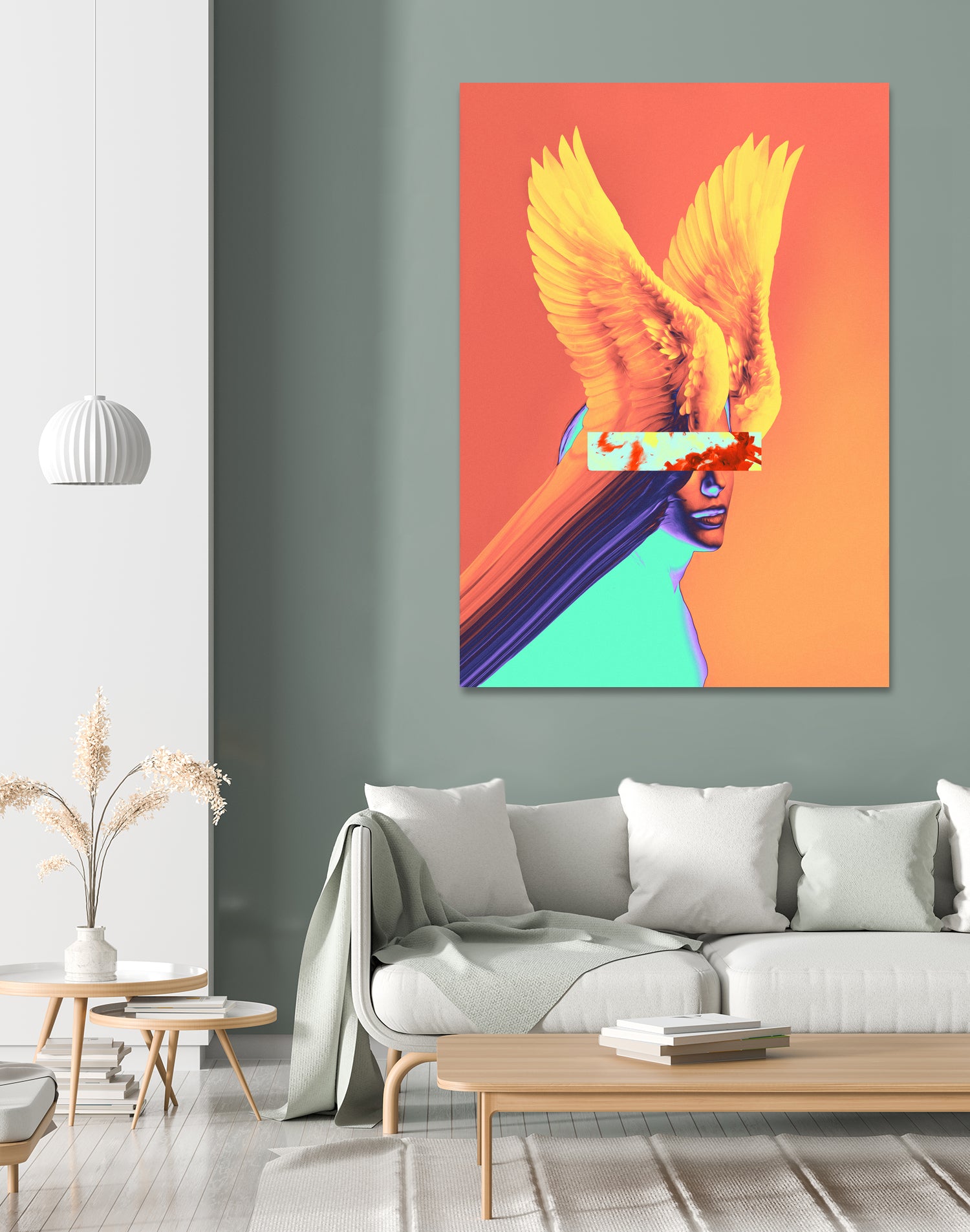 Chogo by Dorian Legret on GIANT ART - orange photo manipulation