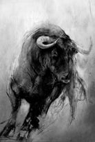 BULL by Mika Koskensalmi on GIANT ART - black digital painting