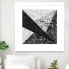 Marble Geometric Background C19 by Ilenia Pagliarini on GIANT ART - black digital drawing