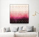 Pink Ombre Triangles by Elisabeth Fredriksson on GIANT ART - pink digital painting