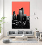 London Black and White by Laura Turner on GIANT ART - red digital painting