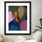 Modern Still life - Pears by Marlies Niemeijer on GIANT ART - blue mixed media