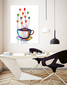 Coffee Splash by Emma Kaufmann on GIANT ART - fuchsia mixed media