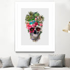 Summer Skull IV by RIZA PEKER on GIANT ART - orange digital painting