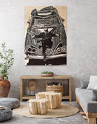 crashed by eugenia retana on GIANT ART - black mixed media