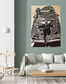 crashed by eugenia retana on GIANT ART - black mixed media