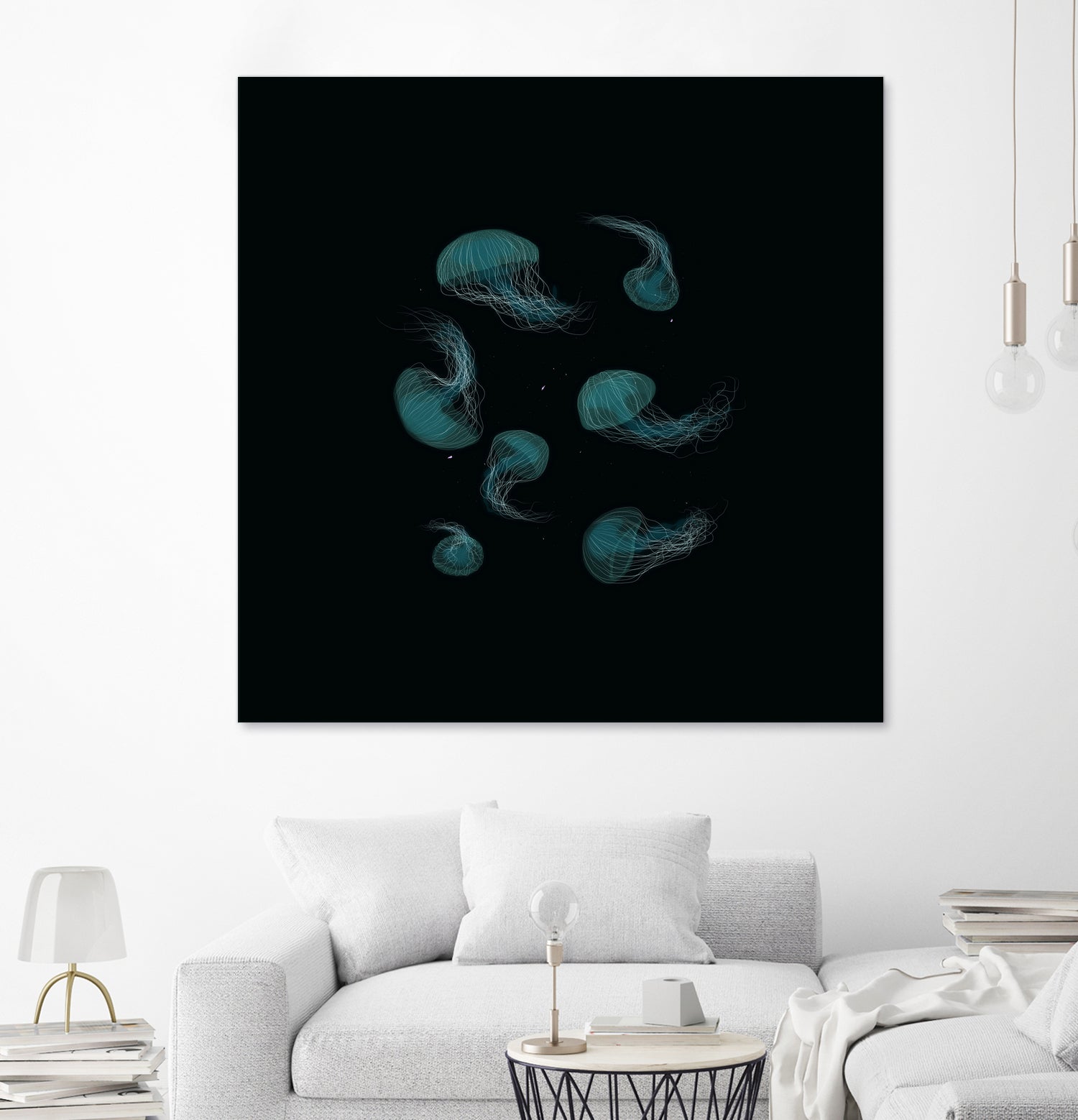 Jellyfish Ballet by ursulla Pinon on GIANT ART - black digital drawing