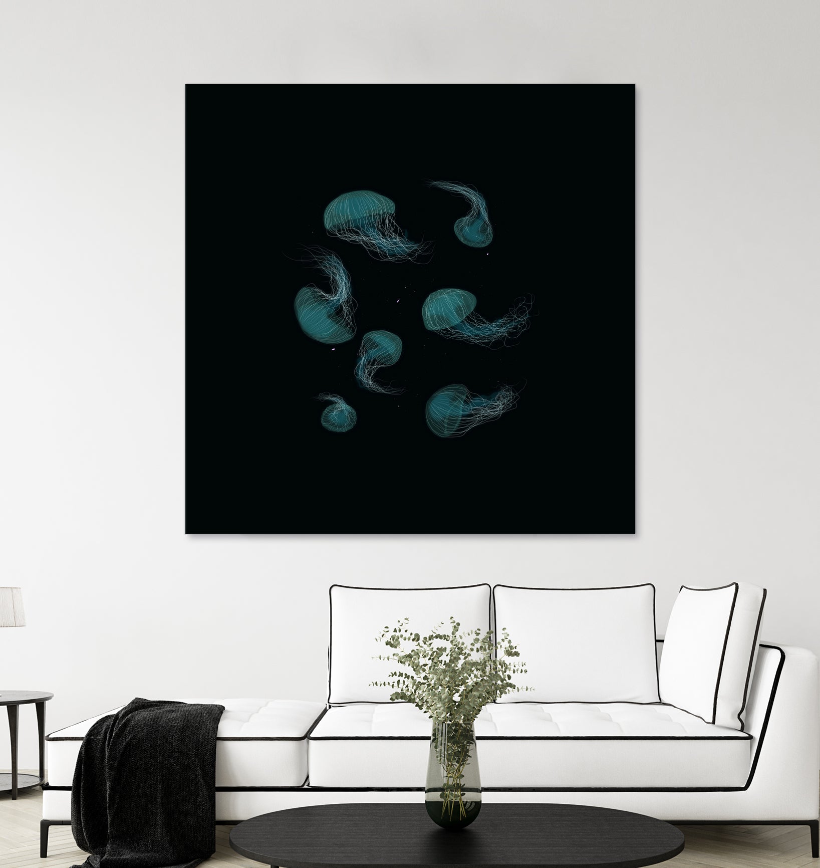 Jellyfish Ballet by ursulla Pinon on GIANT ART - black digital drawing