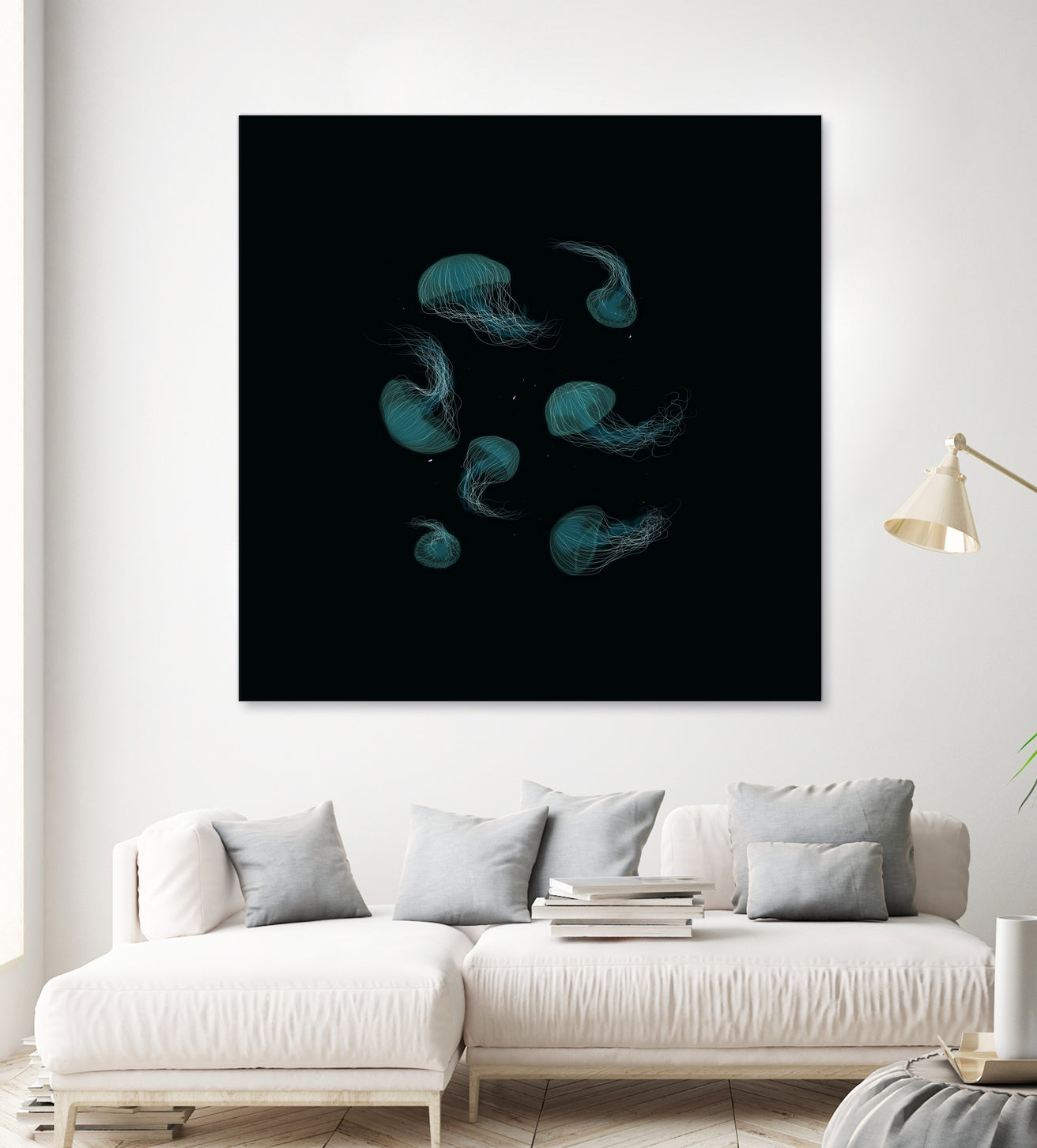 Jellyfish Ballet by ursulla Pinon on GIANT ART - black digital drawing