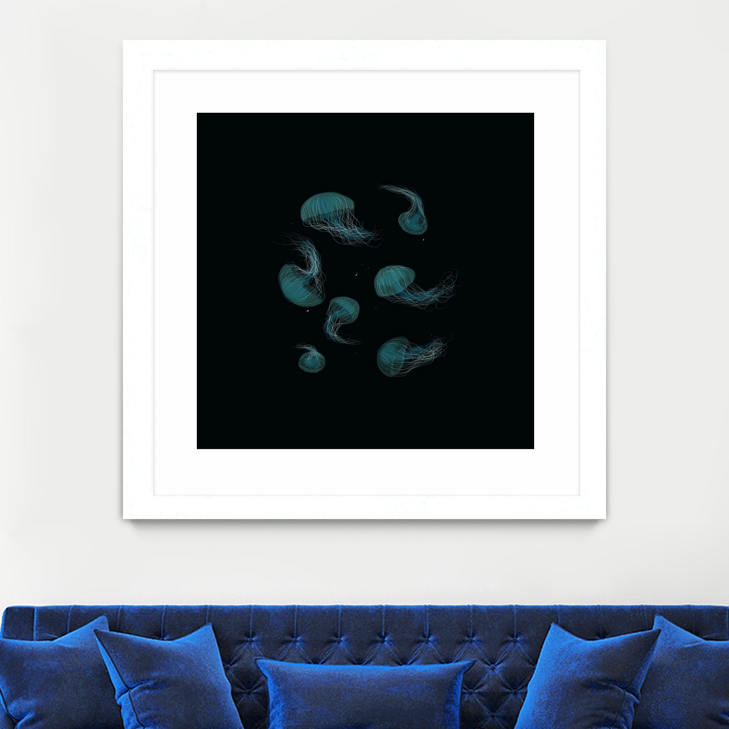 Jellyfish Ballet by ursulla Pinon on GIANT ART - black digital drawing