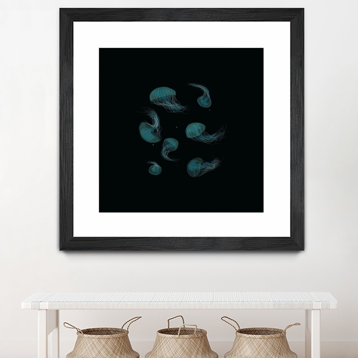 Jellyfish Ballet by ursulla Pinon on GIANT ART - black digital drawing