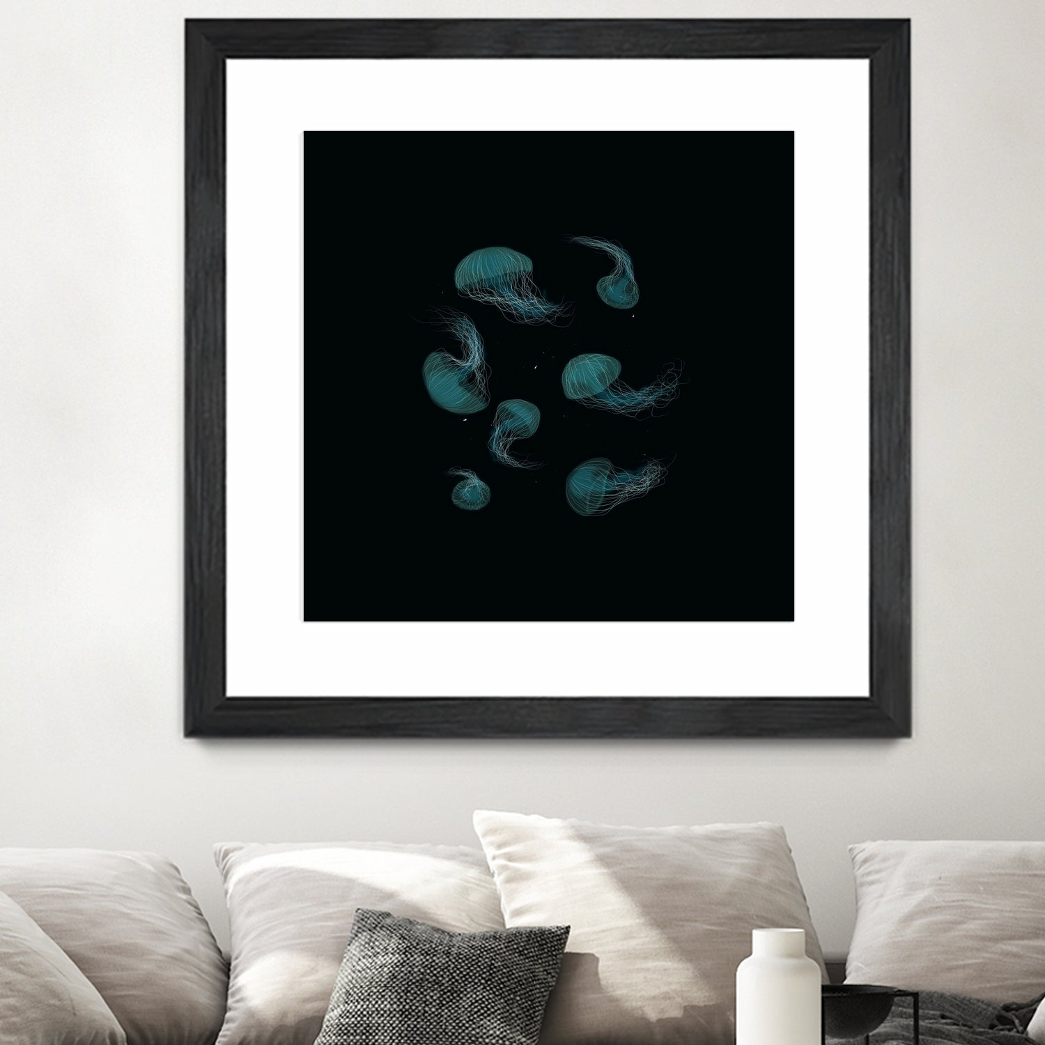 Jellyfish Ballet by ursulla Pinon on GIANT ART - black digital drawing