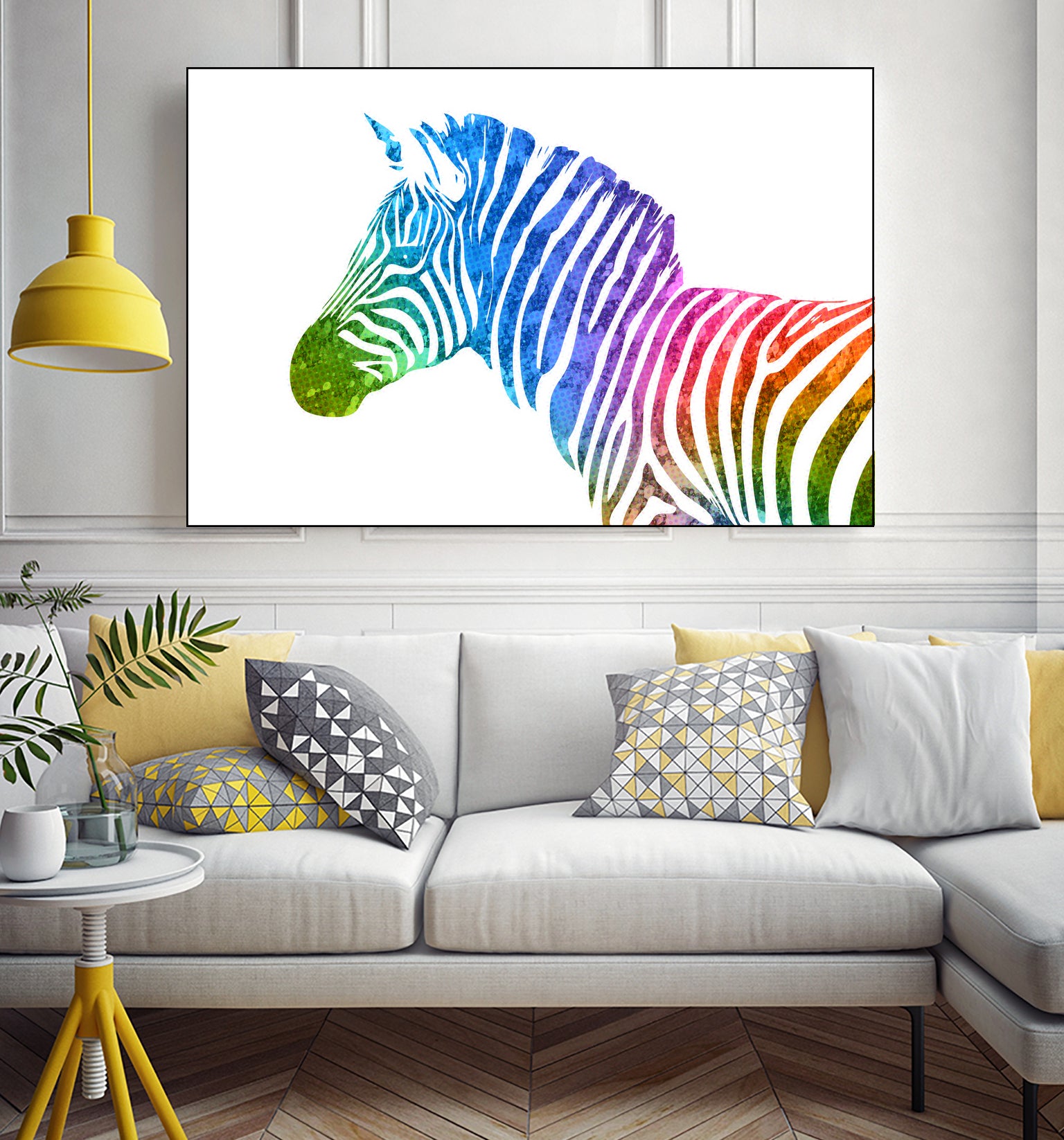 Zebra | Rainbow Series | Pop Art by William Cuccio on GIANT ART - white digital painting