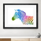 Zebra | Rainbow Series | Pop Art by William Cuccio on GIANT ART - white digital painting