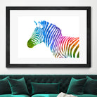 Zebra | Rainbow Series | Pop Art by William Cuccio on GIANT ART - white digital painting