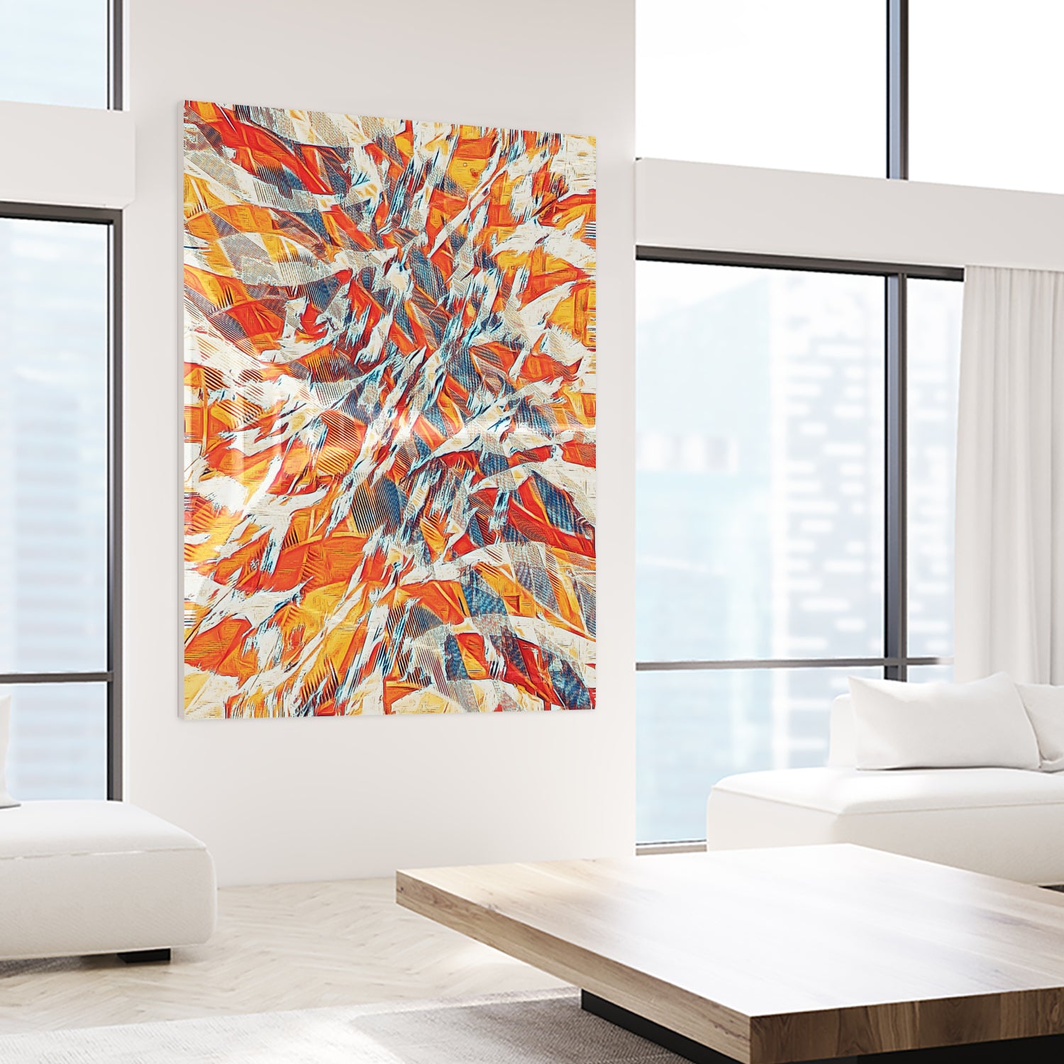 Shredded Flow by Randy Witte on GIANT ART - orange digital painting