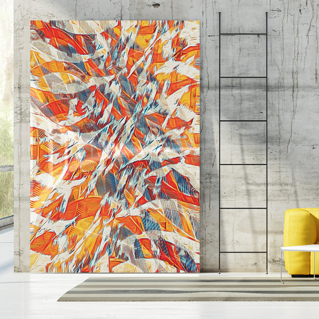 Shredded Flow by Randy Witte on GIANT ART - orange digital painting