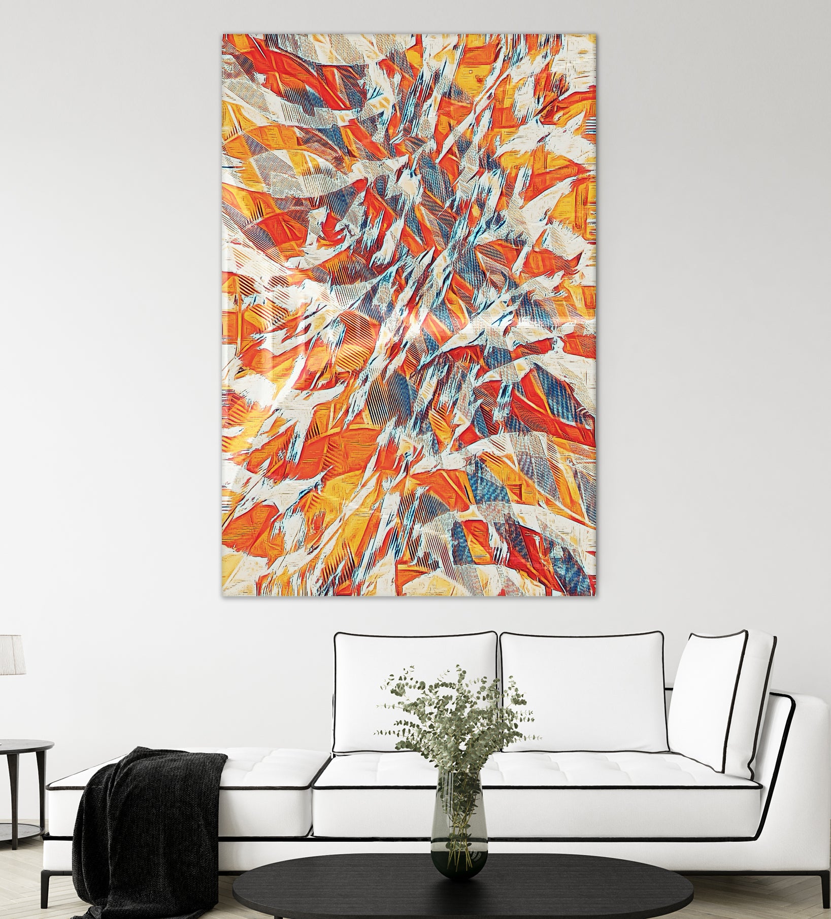 Shredded Flow by Randy Witte on GIANT ART - orange digital painting