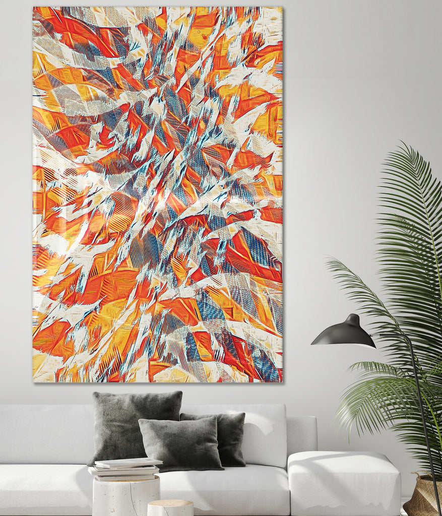 Shredded Flow by Randy Witte on GIANT ART - orange digital painting