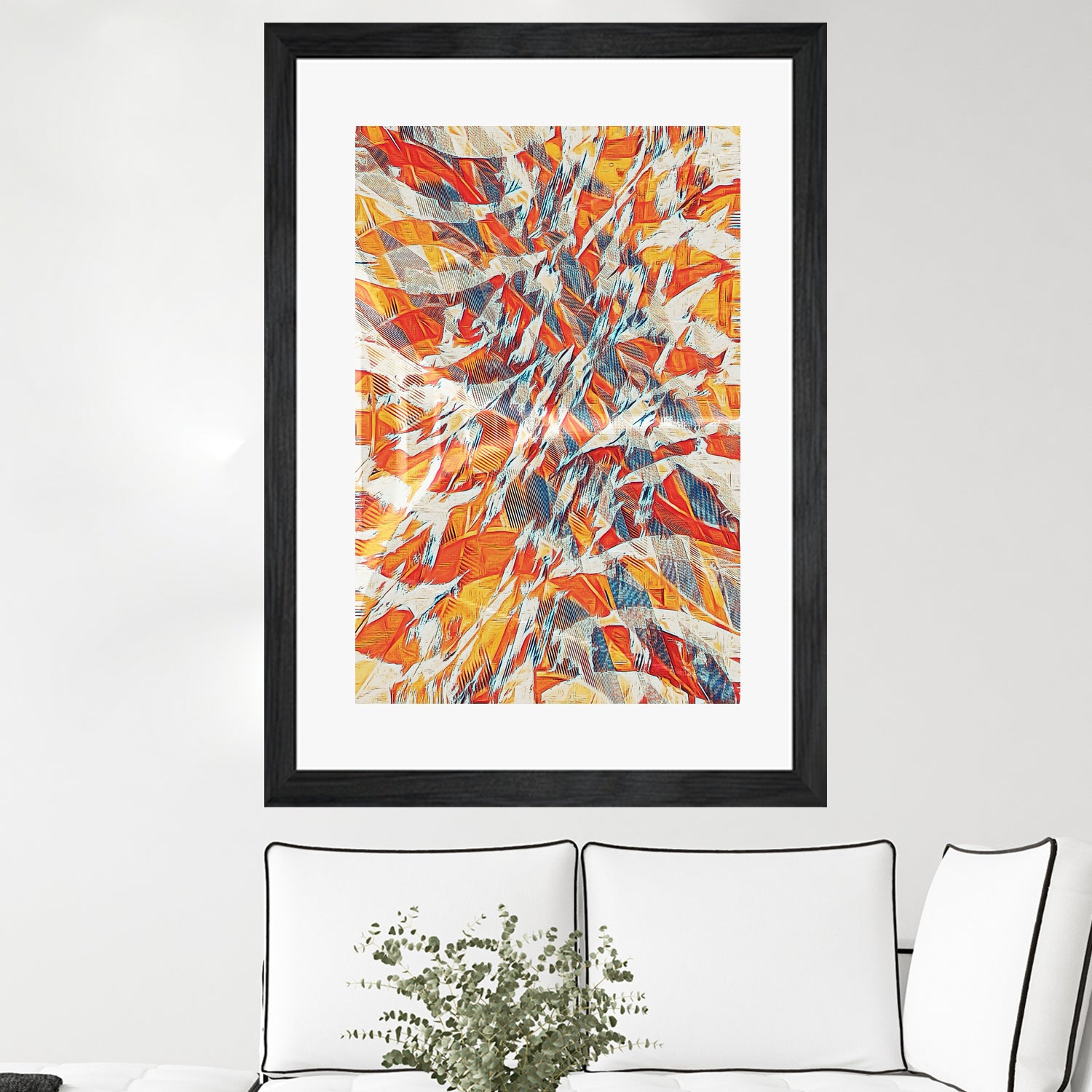 Shredded Flow by Randy Witte on GIANT ART - orange digital painting