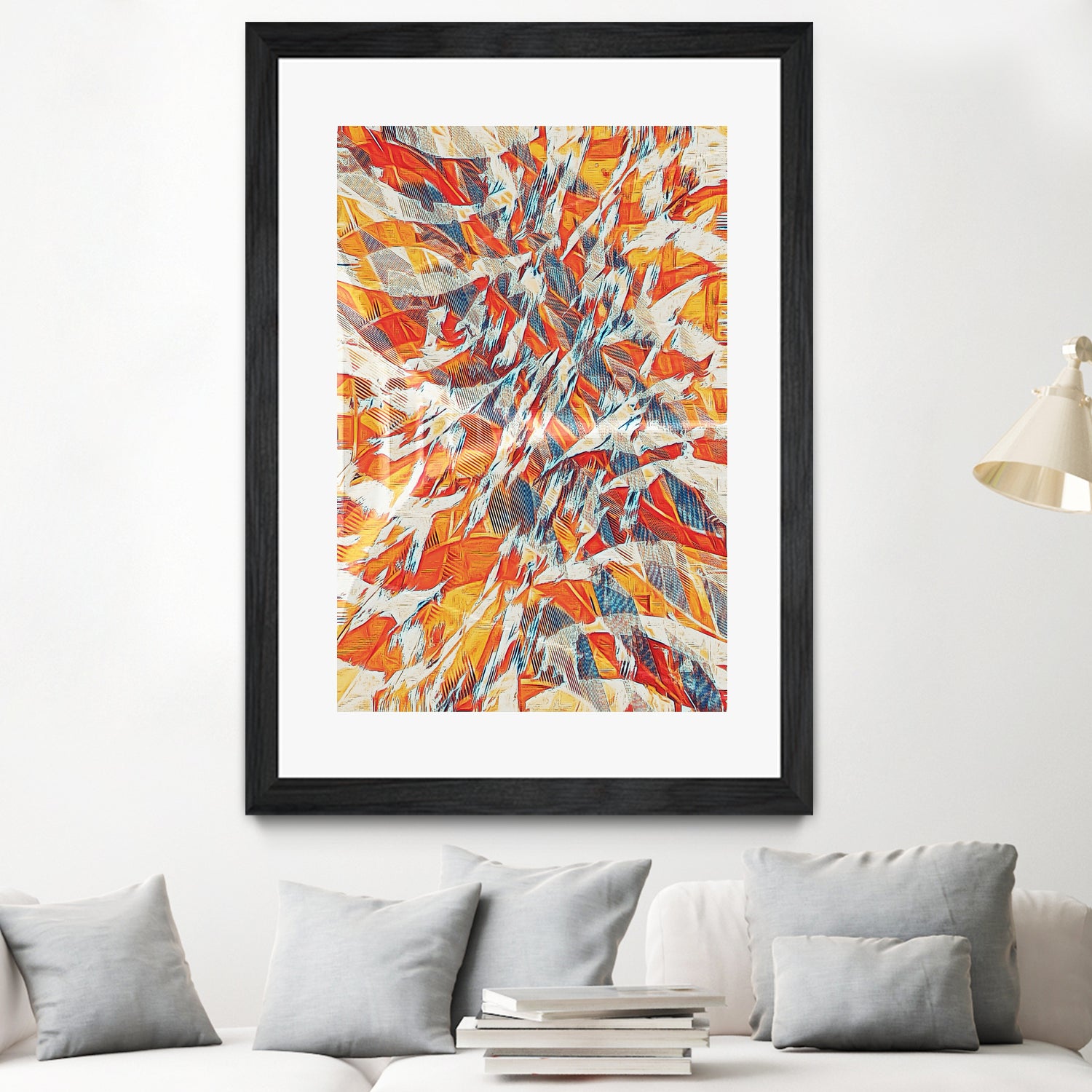 Shredded Flow by Randy Witte on GIANT ART - orange digital painting