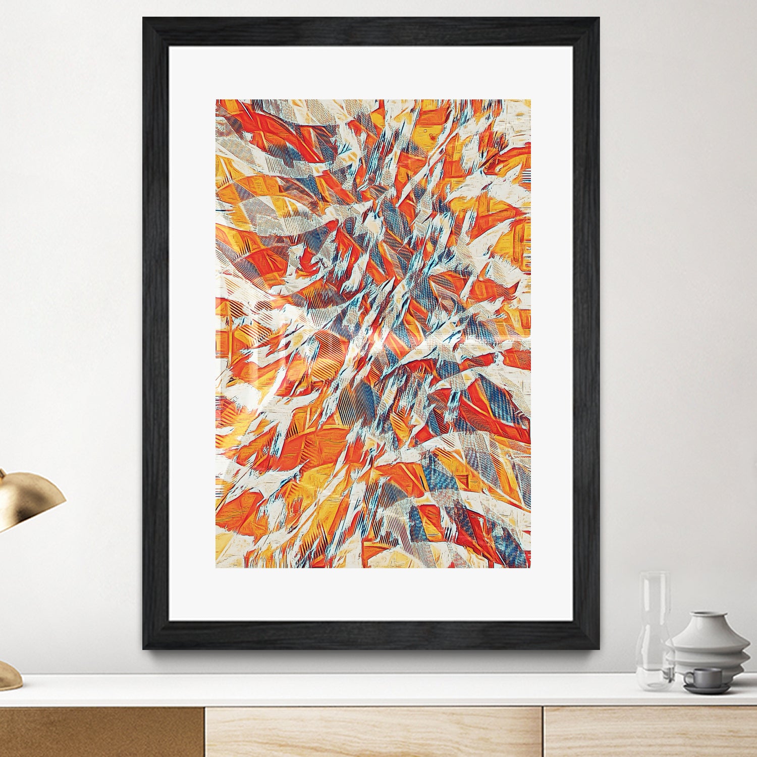 Shredded Flow by Randy Witte on GIANT ART - orange digital painting