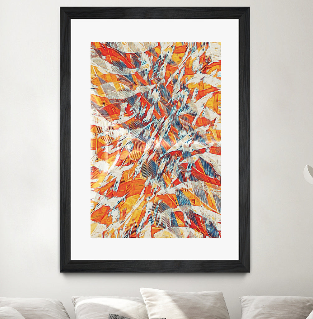 Shredded Flow by Randy Witte on GIANT ART - orange digital painting