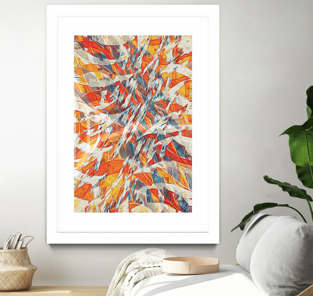 Shredded Flow by Randy Witte on GIANT ART - orange digital painting